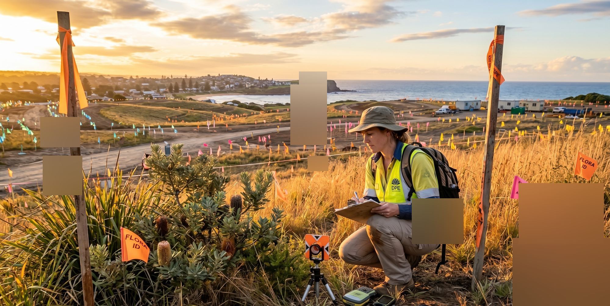 Aerial view of Australian native bushland — biodiversity assessment